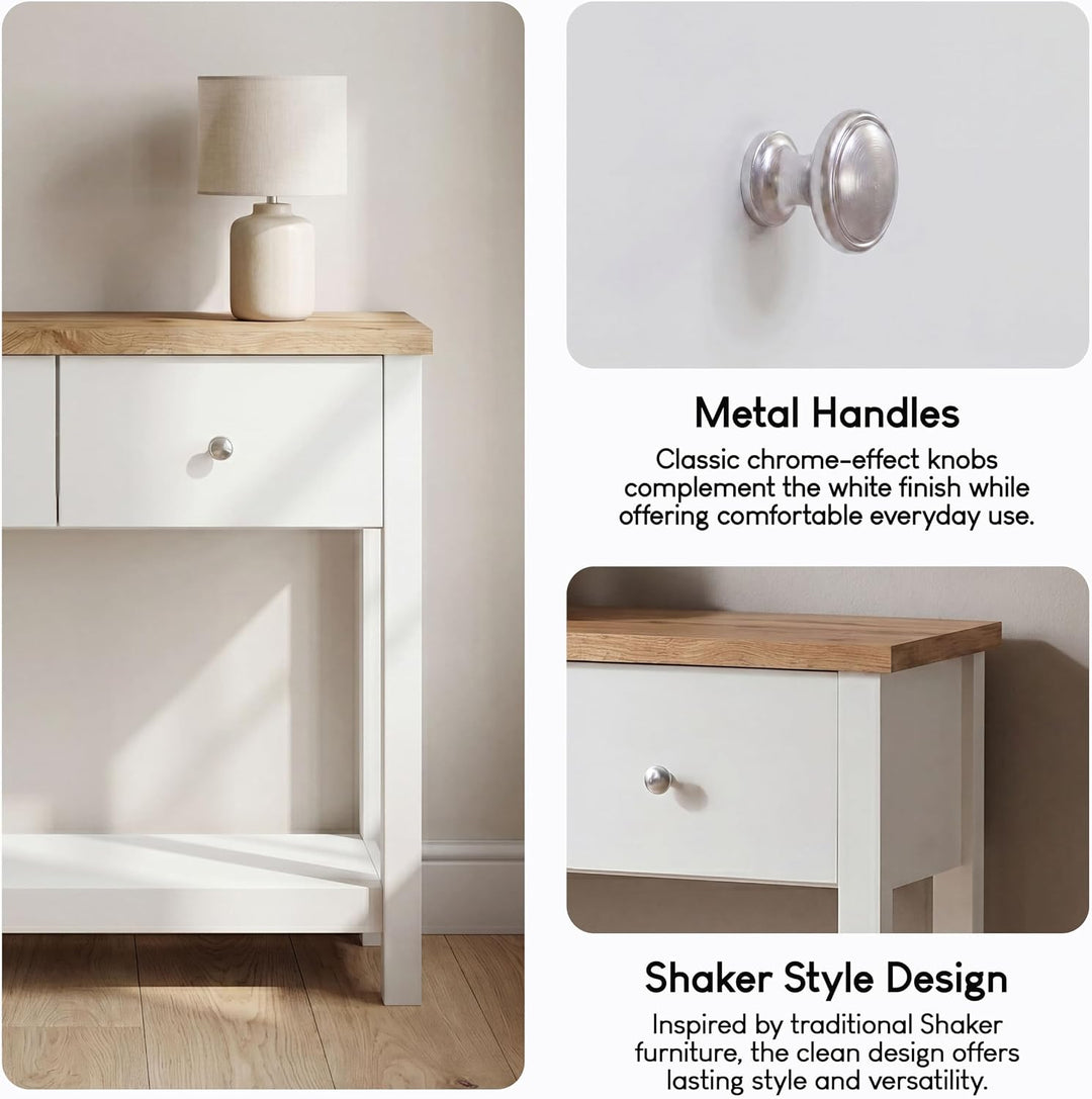 Vida Designs Schubladenboxen, MDF, Spanplatte und Melaminfurnier, Weiss, Standard, Weiss