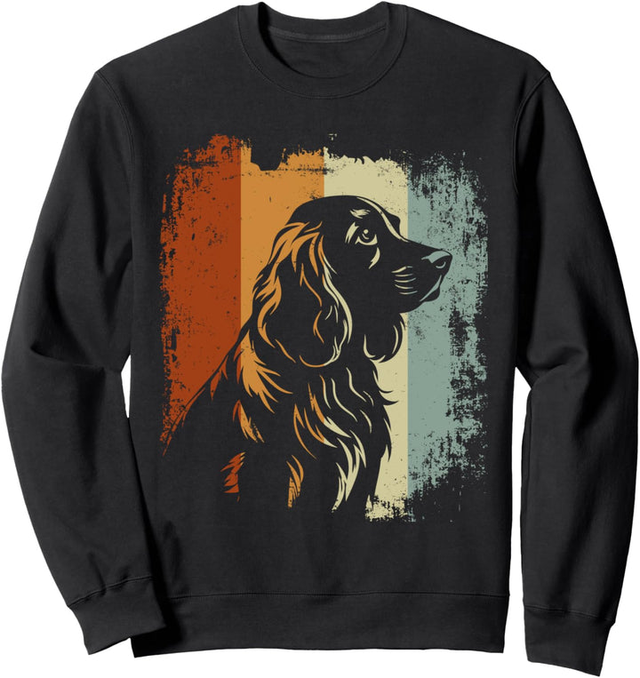 Retro Style Cocker Spaniel Hund Sweatshirt