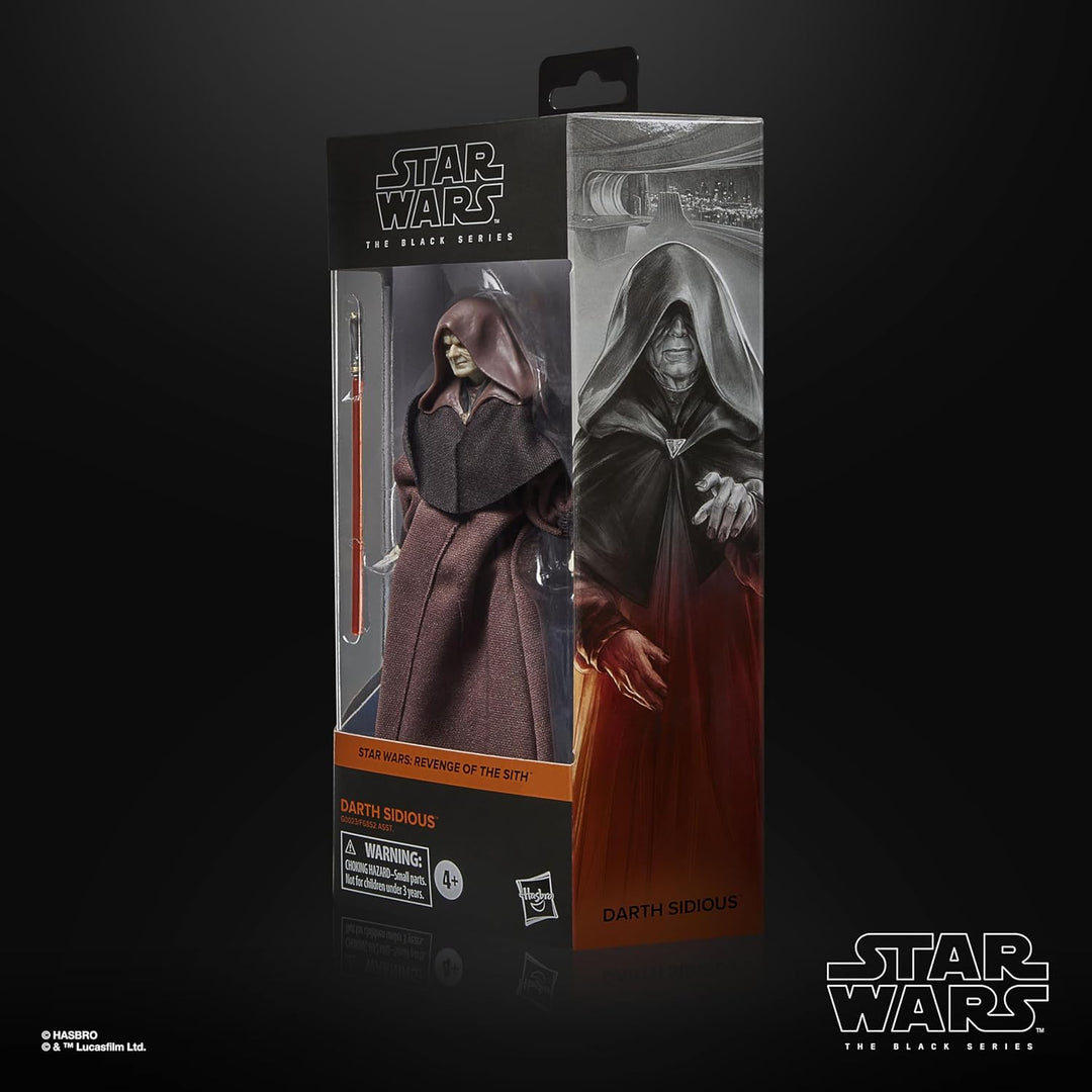 Star Wars The Black Series Darth Sidious, Revenge of The Sith Collectible 6 Inch Action Figure