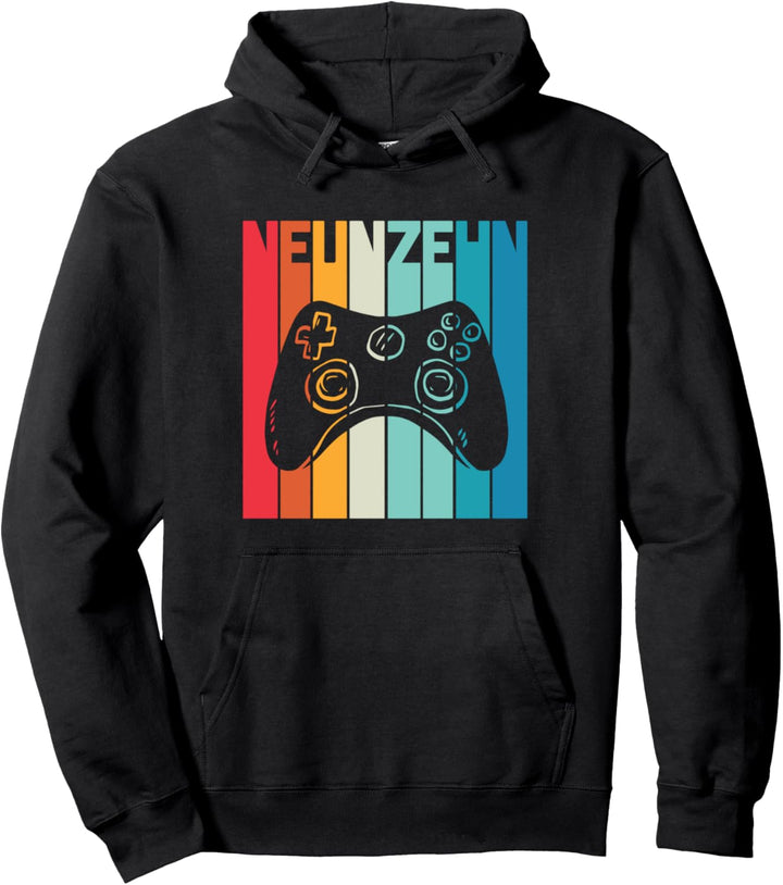 Level 19 Jahre Geburtstagsshirt Junge Gamer 19 Jahre alt Pullover Hoodie