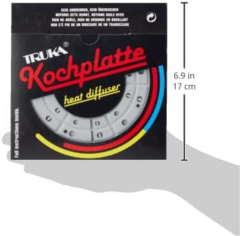 Truka 16 cm grosser Doppelschicht-Wärmeverteiler für Herd, silberfarben
