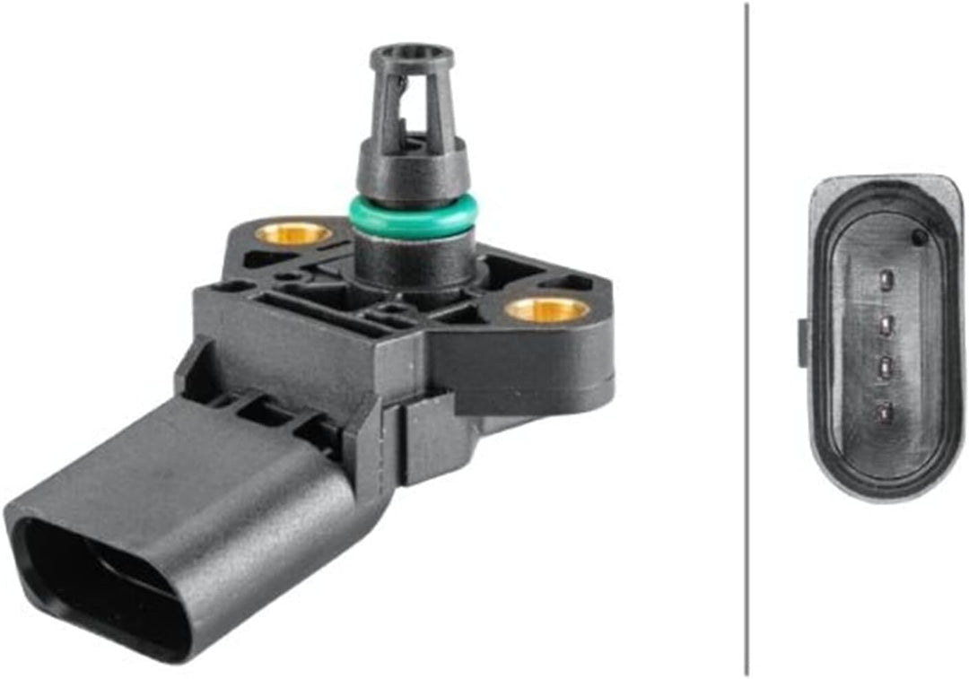 HELLA 6PP 358 152-251 Sensor, Ladedruck - 4-polig - geschraubt