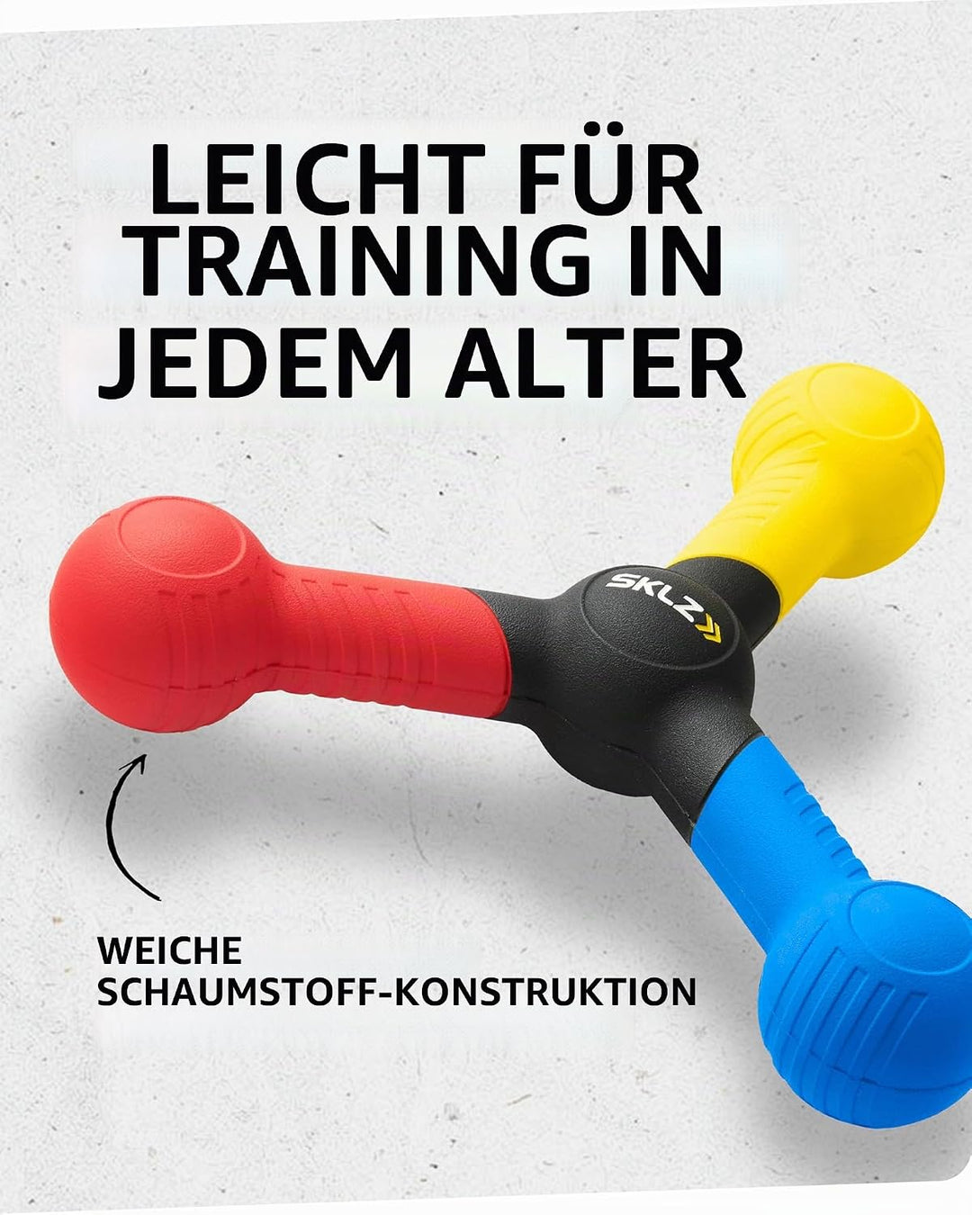 SKLZ Sports & Outdoor & Sports Reaktionsbälle Reaktiver Verschluss Sportreaktionsgerät, Blau/Gelb/Ro
