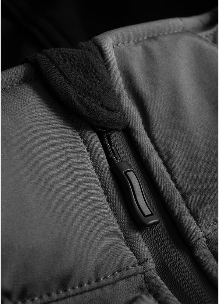 Softshell Jacke Plus Size Herren, Stahlgrau, 5XL