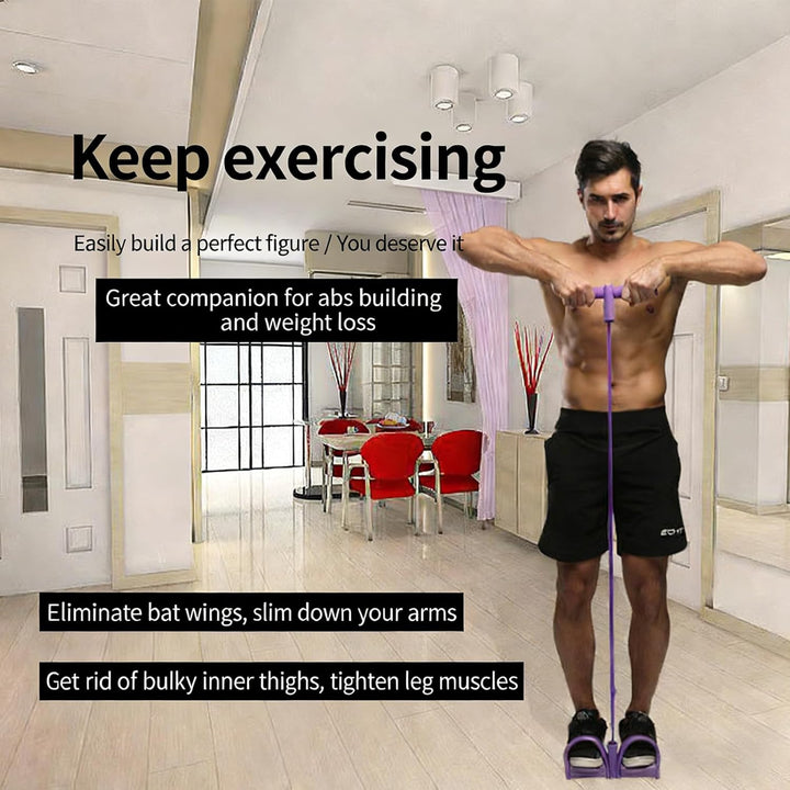 Sit-Up Trainingsgeräte, Pedalwiderstandsgerät, Elastische Zugseil Multifunktions Leg Exerciser, Expa