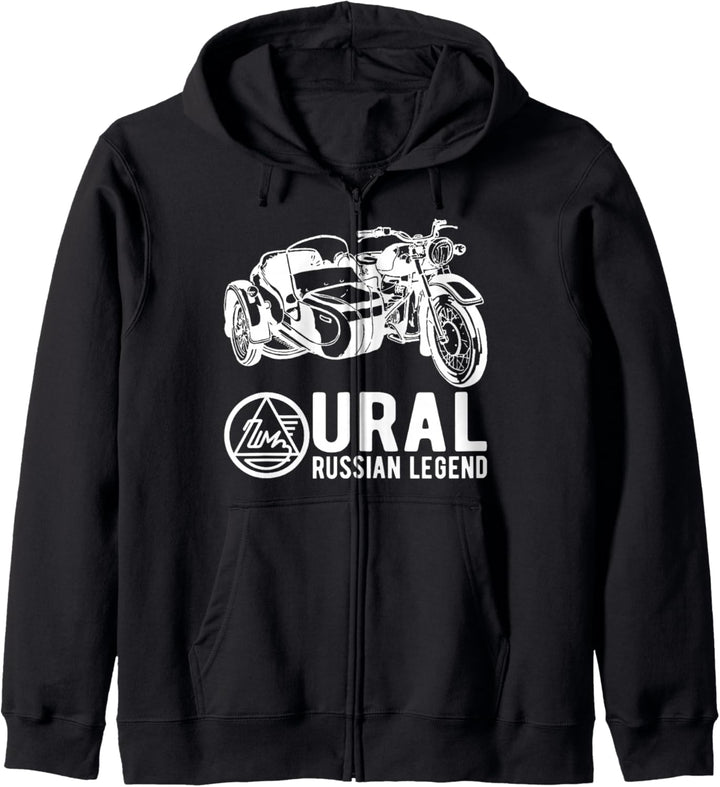 Ural Motorrad Gespanne Offroad Motorradfahrer Kapuzenjacke