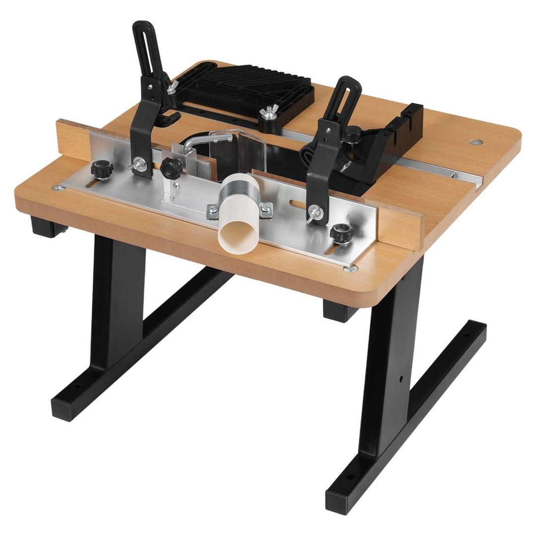 Router Tisch für Holzbearbeitung MDF Frästisch für DIY Möbelbau 43x40cm mit Staubabsaugung und hoher