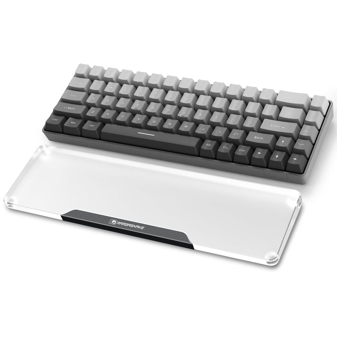MAMBASNAKE Handgelenkauflage für Tastatur, Tastaturpad aus Acryl für Compact 60% Tastatur - Ergonomi