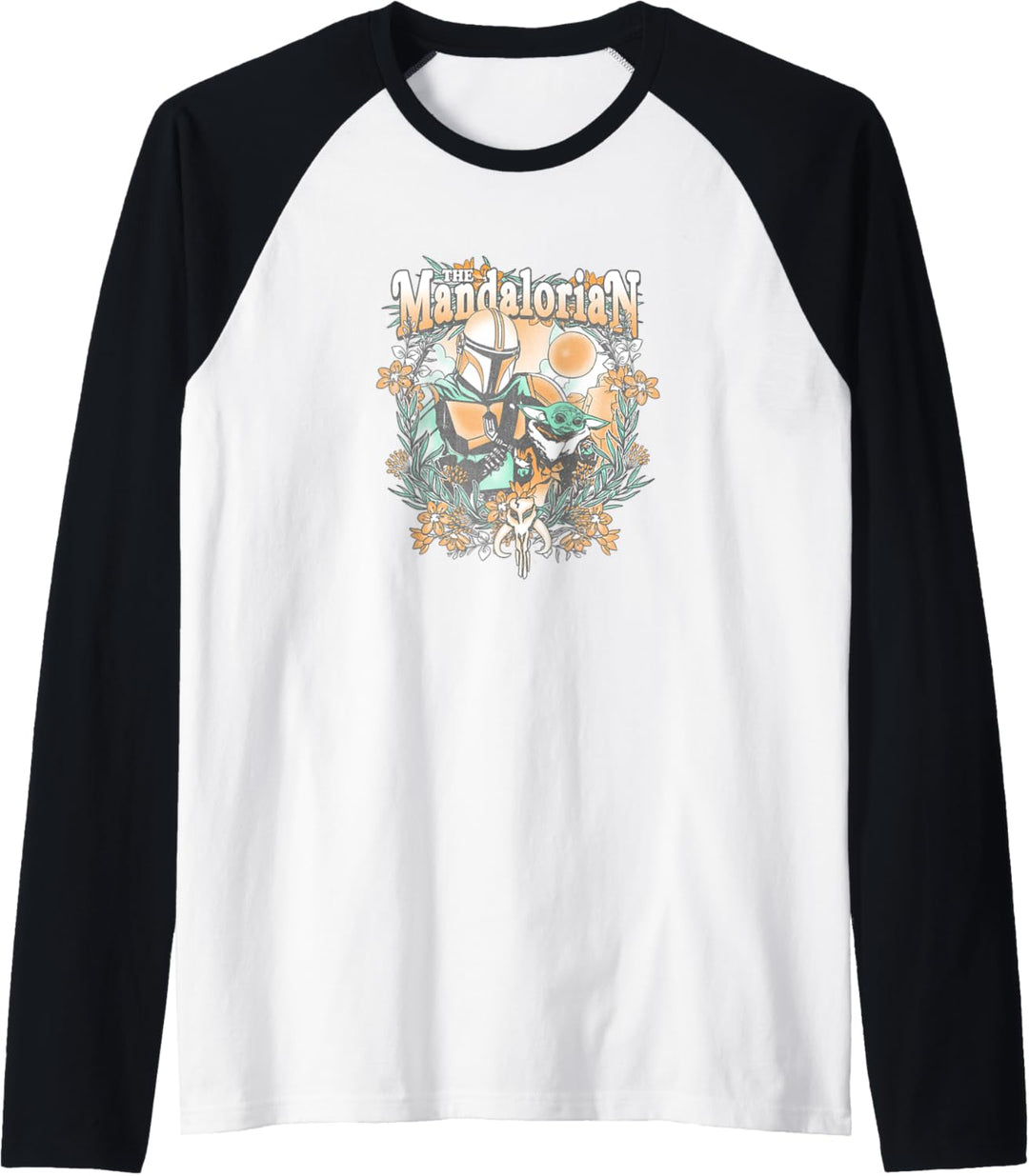 Star Wars: The Mandalorian & The Child Floral Portrait Raglan