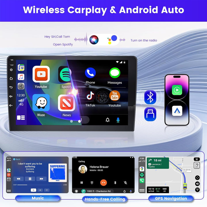Radio für Opel Zafira/Antara/Astra 2006-2010 Android 15 2+64G mit Wireless CarPlay Android Auto, 9 Z