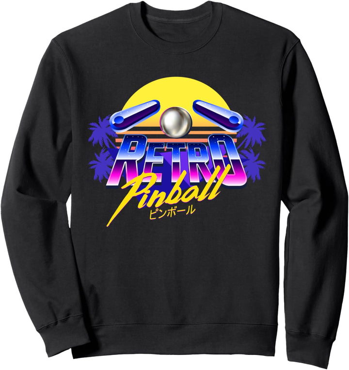 Retro Flipper Machine Arcade Game Klassische 80er Spiele Sweatshirt
