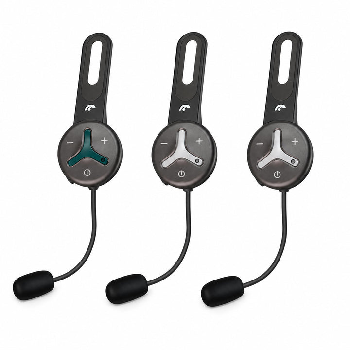 @tec BuddyChat Trio - 3X Bluetooth® Headset-Module für bis zu 3 Personen Gegensprechanlage (Intercom
