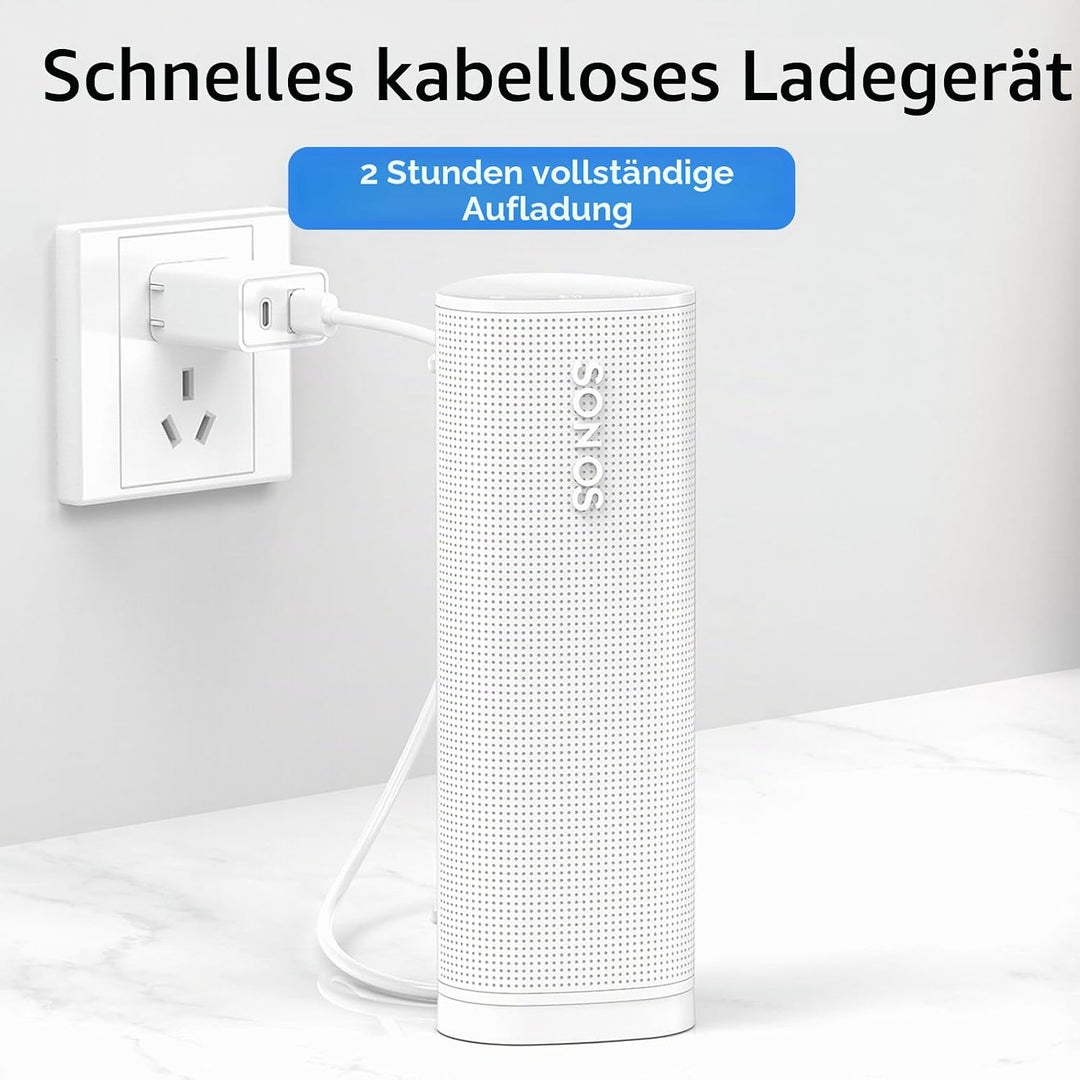 Rounkin Kabelloses Ladegerät, kompatibel mit Sonos Roam, magnetische Ladestation, Ladestation für tr