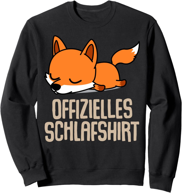 Offizielles Schlafshirt Pyjama Nachthemd Fuchs Fox Geschenk Sweatshirt
