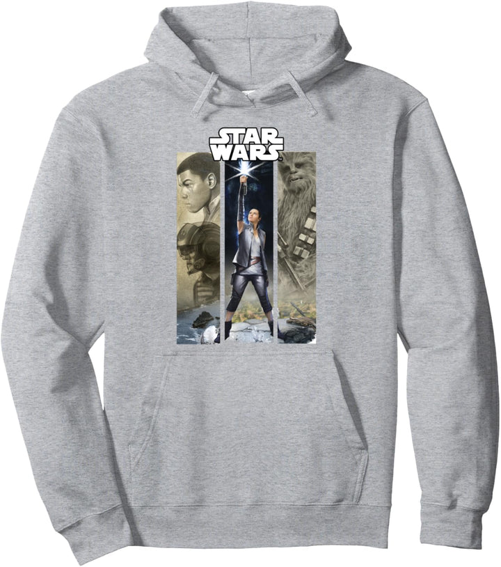Star Wars The Last Jedi Rey Power Stance Panels Pullover Hoodie