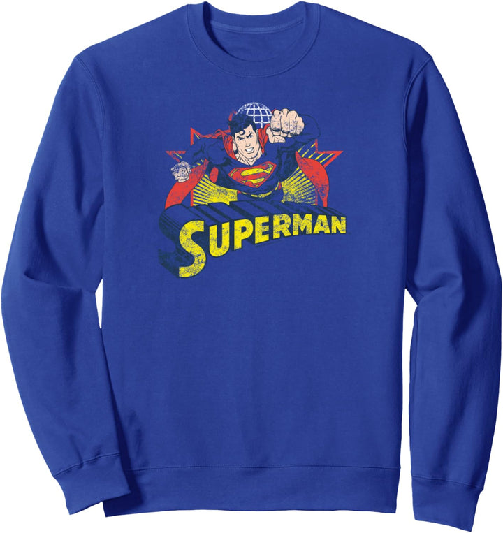 Superman Rough Distress Sweatshirt