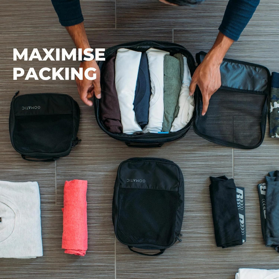 Gomatic Packing Cubes Kompressions-Gepäck-Organizer für Handgepäck, Koffer, Reisetaschen, Klein - Gr