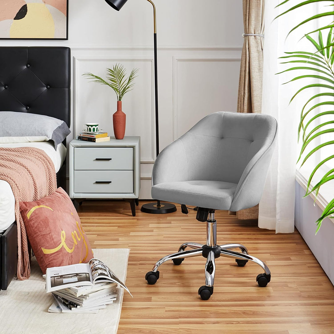 Yaheetech Bürostuhl Ergonomischer Schreibtischstuhl Drehstuhl Höhenverstellbar Computerstuhl mit Rol