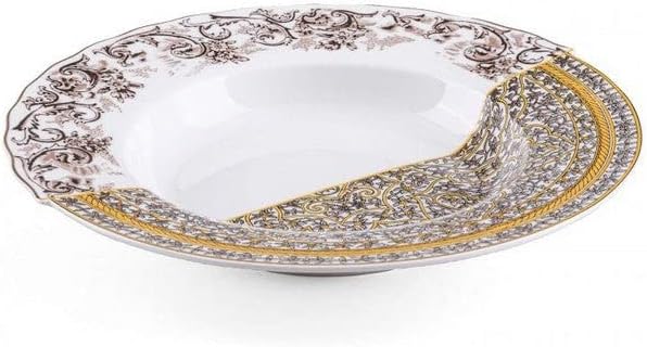 PIATTO FONDO PORCELLANA SELETTI HYBRID AGROHA ART 09132