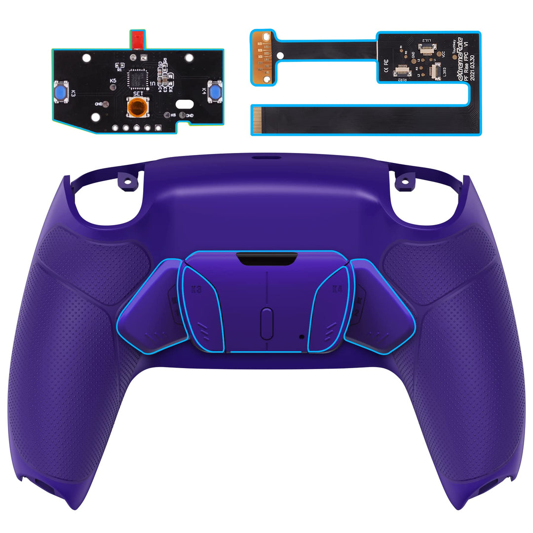 eXtremeRate Programmierbar RISE4 Remap Kit für ps5 Controller BDM-010/020,Remap Board&amp;Rückplate Gehä