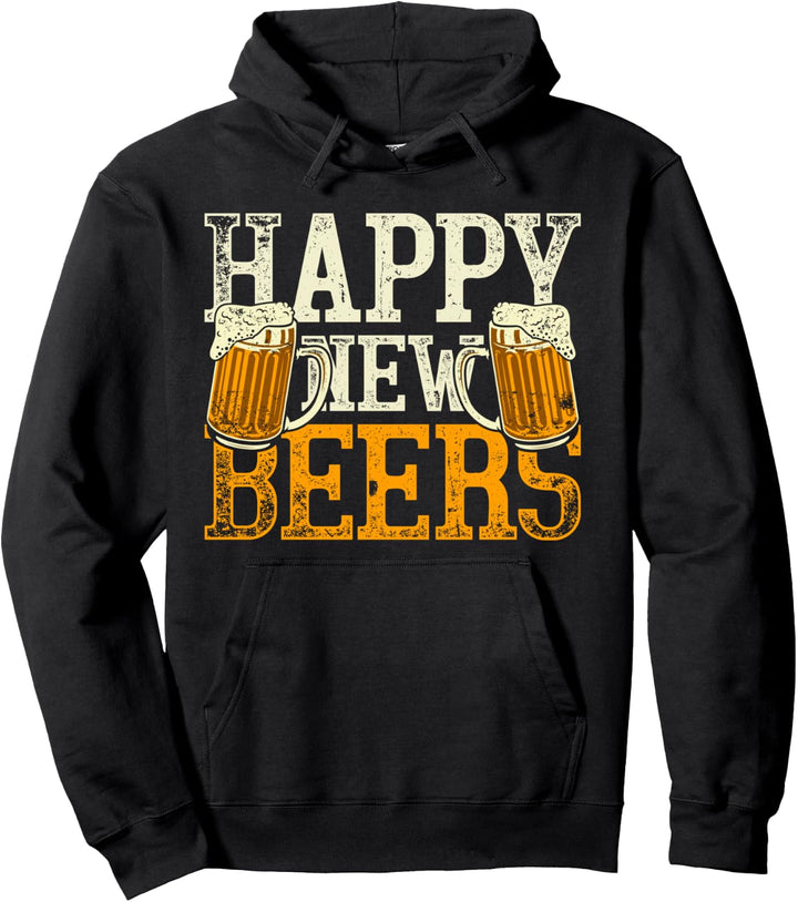 Silvester Party Lustiges Bier Geschenk Frohes Neues Jahr Pullover Hoodie