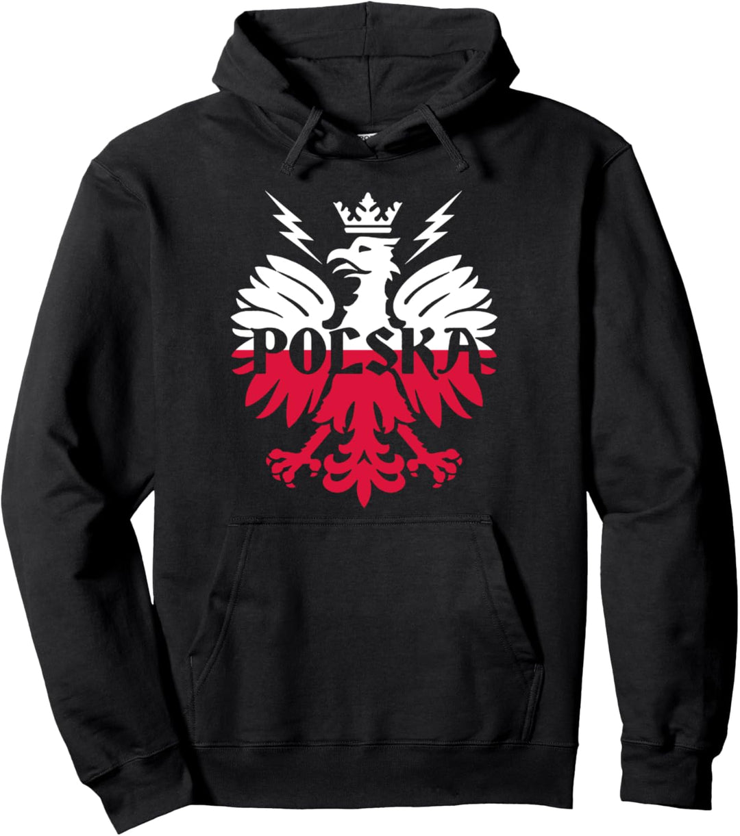 Polish Flag - Polska Eagle - Poland History - Polska Poland Pullover Hoodie