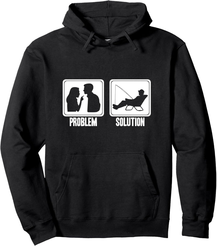 Fliegenfischen Problem und Lösung Fisher Outdoor See Rute Pullover Hoodie