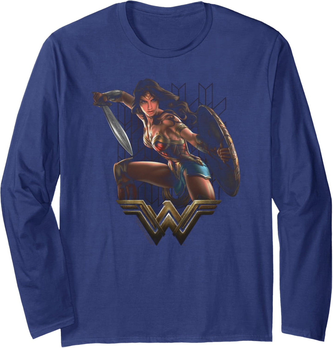 Wonder Woman Movie Fight Langarmshirt