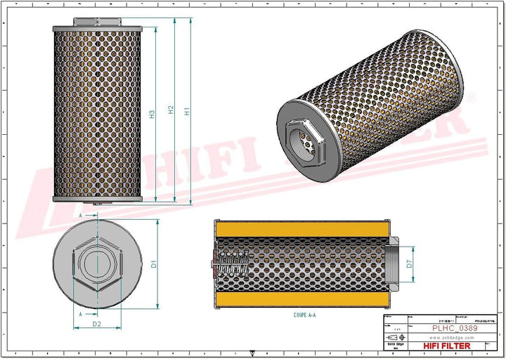 HIFI FILTER Hydraulikfilter SH 60113