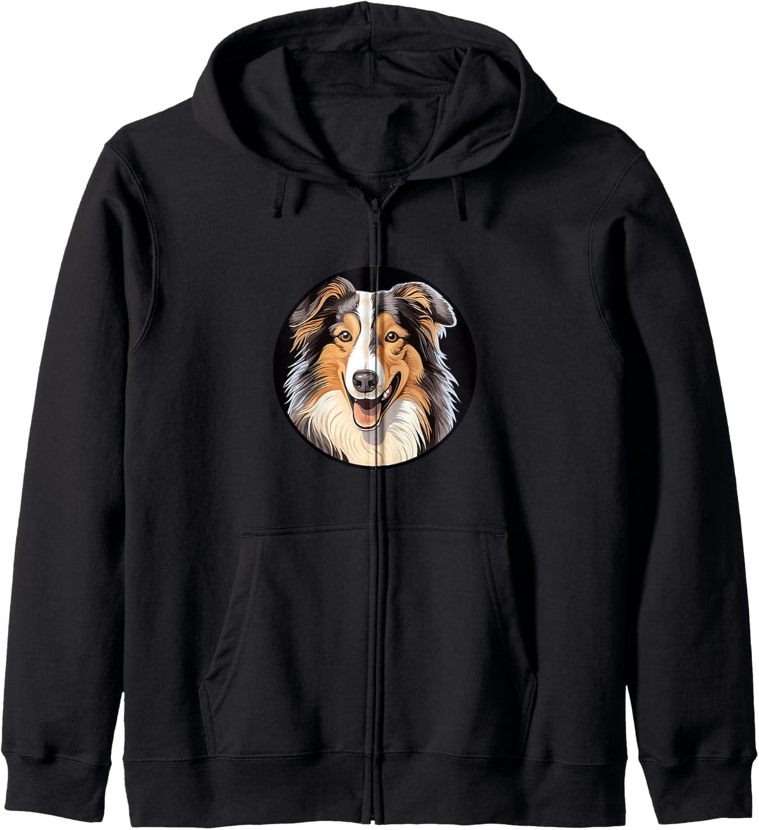 Collie Hund Niedlich Hunderasse Hundemotiv Lustig Kapuzenjacke