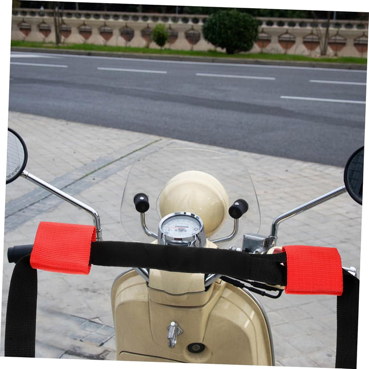 HOMSFOU Motorrad Lenkergurt Hochfester Nylon Gurt für Sicheren Transport von Motorrädern und Fahrräd