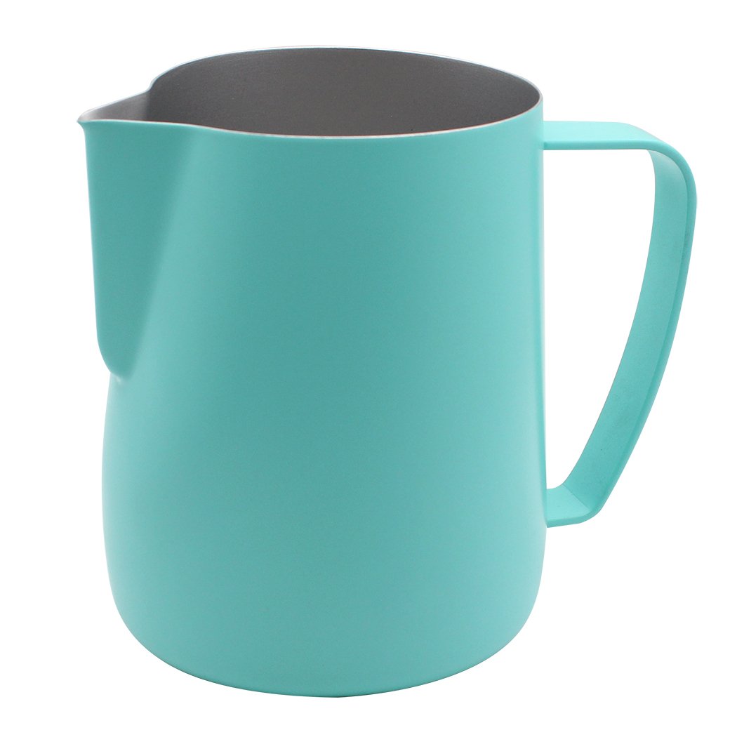Dianoo Frothing Pitcher Krug, Edelstahl, geeignet für Kaffee, Latte und Milchaufschäumer, 600 ml, Bl