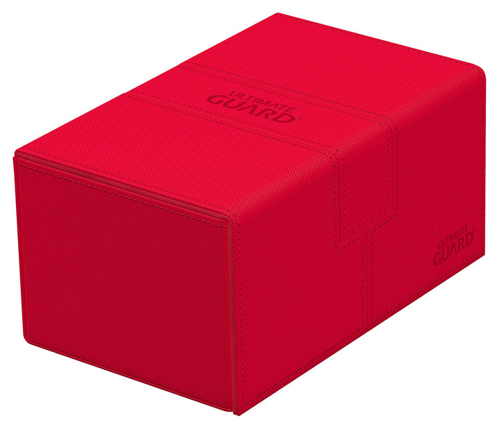 Ultimate Guard UGD011236 Twin Flip`n`Tray 160+ XenoSkin Monocolor Rot Kartenbox, Rot