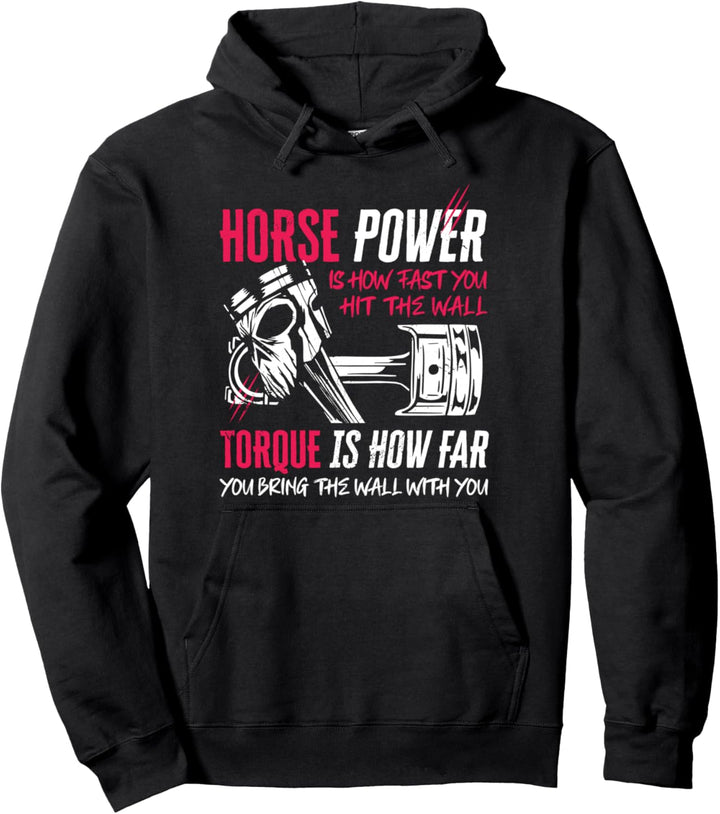 Lustiger PS- und Drehmoment-Mechaniker-Diesel Pullover Hoodie