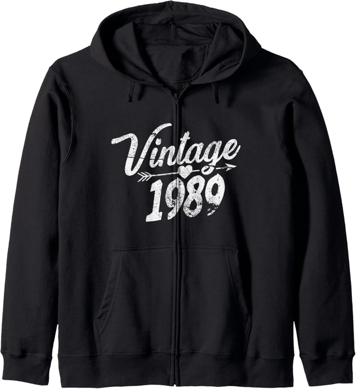 Vintage 1989 Cute Birthday Party Kapuzenjacke