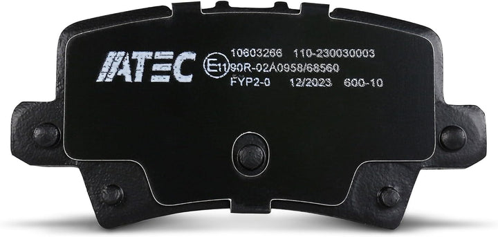 ATEC Germany Bremsenset Hinterachse inkl. Bremsscheiben Ø 260 mm Voll + Bremsbeläge Hinten, Passend