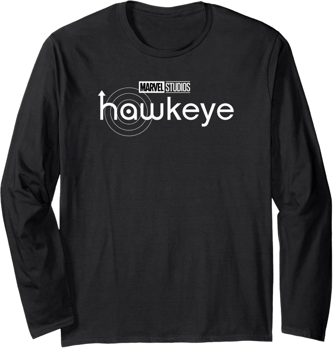 Marvel Hawkeye Light Title Logo Langarmshirt