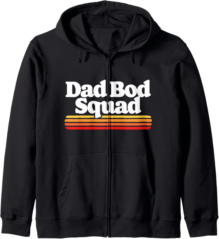 Dad Bod Squad! Funny Posing Fathers Day Vintage Sunset 80s Kapuzenjacke
