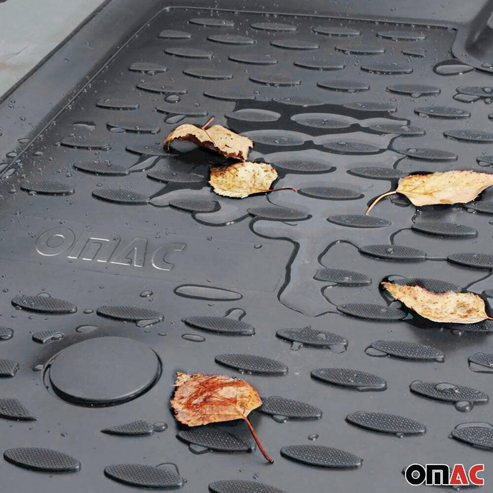 OMAC Gummimatten Fussmatten kompatibel mit VW Touareg 2002-2010 TPE Automatten Grau 4X Fussmatten /