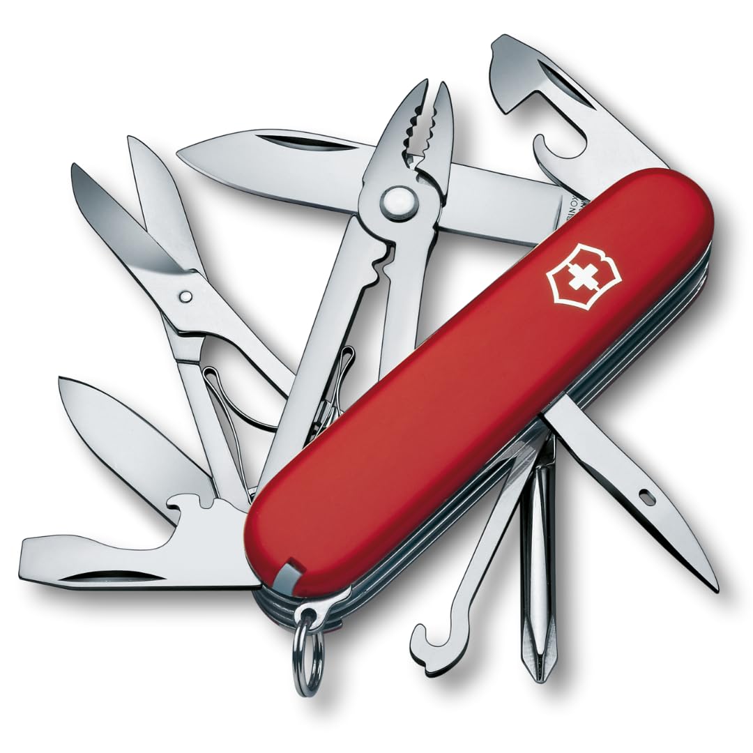 Victorinox Schweizer Taschenmesser, Deluxe Tinker, Multitool, 17 Funktionen, Klinge, gross, Dosenöff