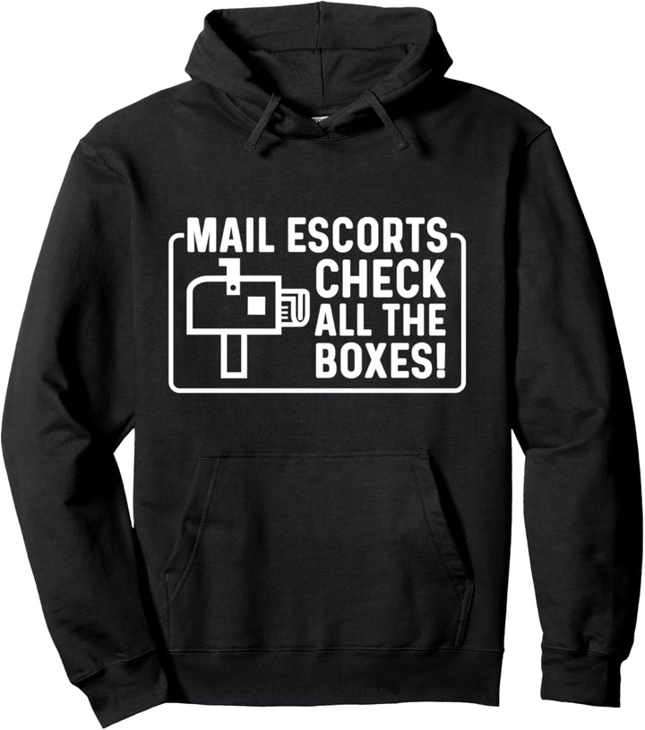Männliche Eskorten überprüfen alle Kästchen Pullover Hoodie