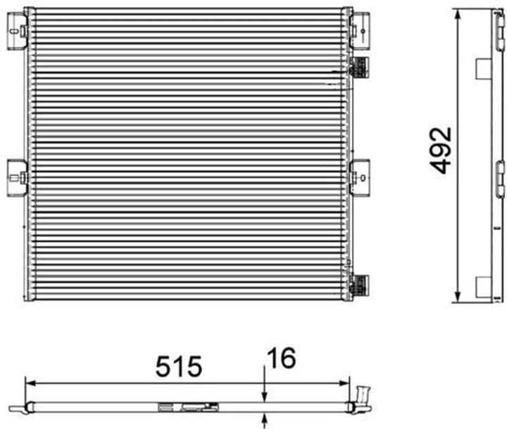 MAHLE AC 125 000P A/C-Kondensator BEHR PREMIUM LINE