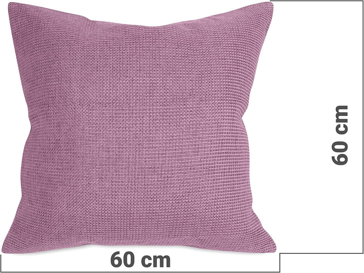 Kissenhülle mit Struktur-Muster - Polsteroptik 617.767, 1 Stück - Kissenhülle 60 x 60 cm, Altrosa 1