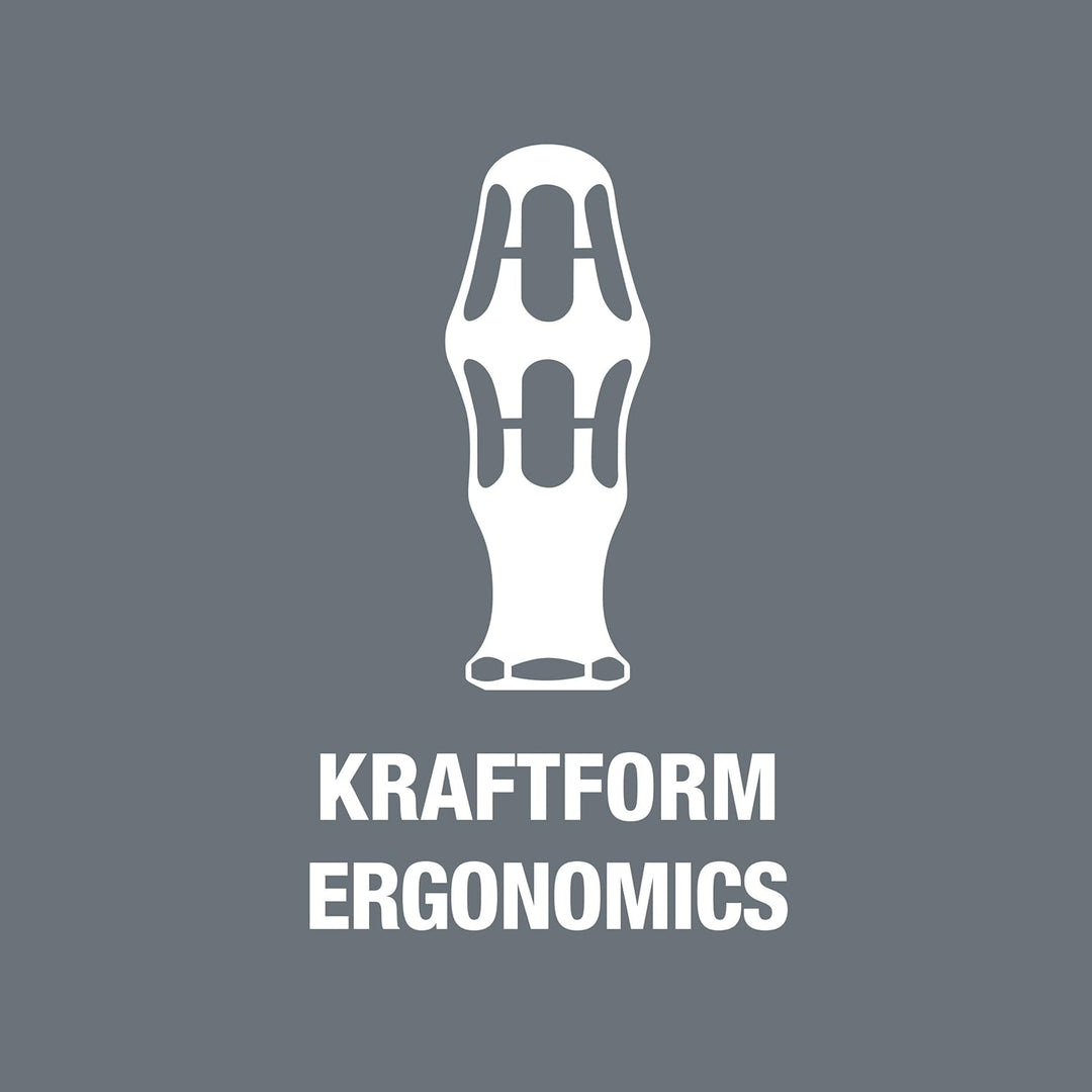 Wera Schraubendrehersatz 932/918/6 Kraftform Plus: Der Schraubmeissel + Rack, 6-teilig, 05018287001,