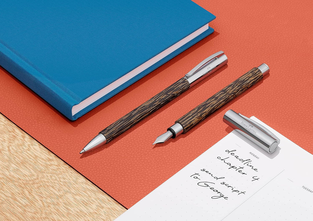Faber-Castell 148172 - Füllfederhalter AMBITION Cocos, Federbreite EF, inkl. Geschenkverpackung und