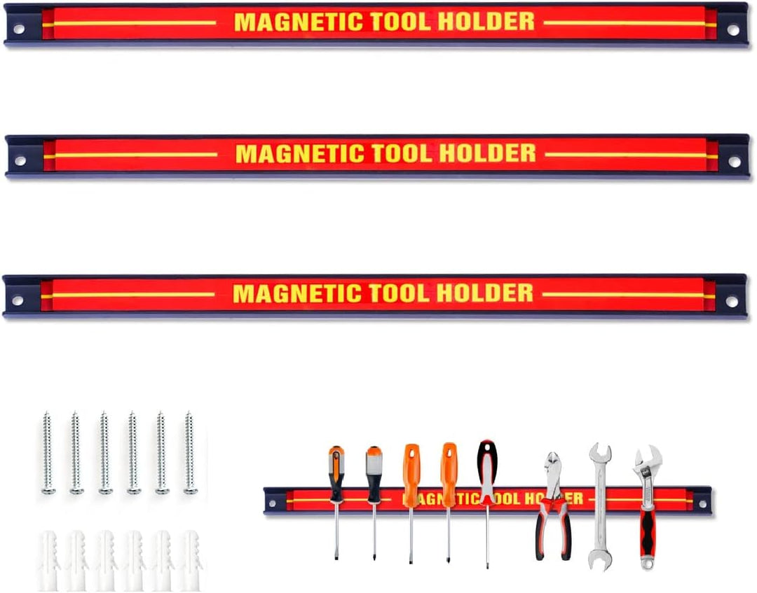 GIANTEX 3x Magnetleiste Werkzeug 46 cm Werkzeughalter Magnet stark Magnetschiene für Werkzeug Magnet