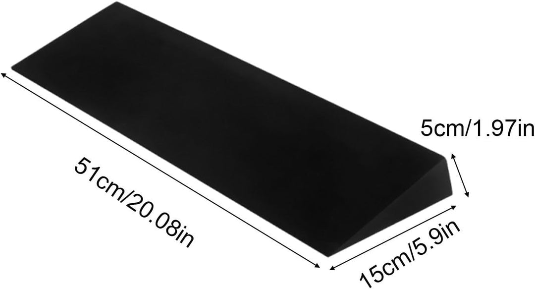 Squat Wedge, Heel Elevated Slant Board, Footrest Cushion 20.08x5.91x1.97 inches for Calf Stretching,