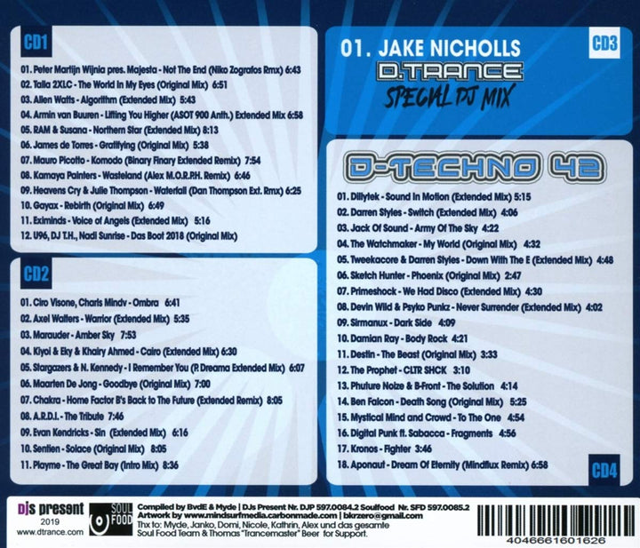 D.Trance 85 (Incl.d.Techno 42), Audio-CD