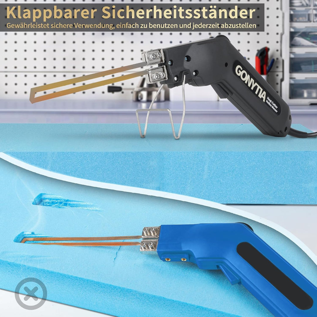GONYTIA Styroporschneider Styrocutter mit geraden Klingen 150mm x3 Styroporschneider - Handschneider