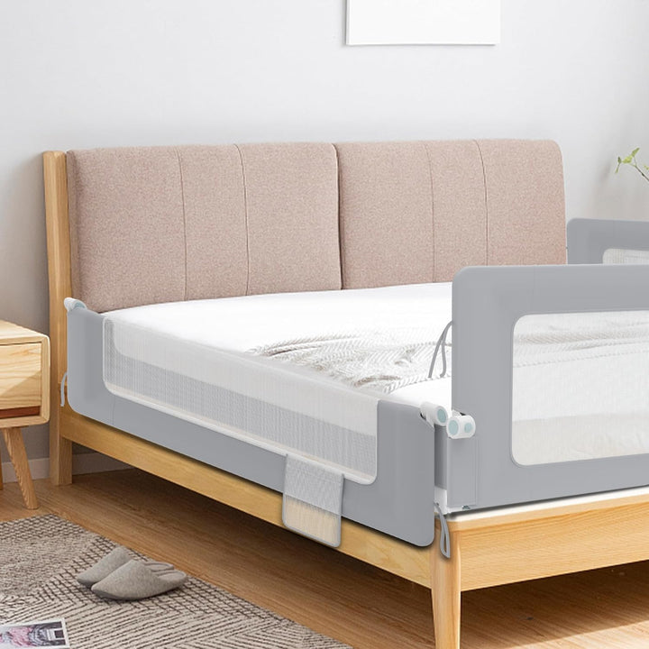 LZQ Rausfallschutz Bett Bettgitter Klappbar Kinderbettgitter Rausfallschutz Kinderbett Bettschutzgit